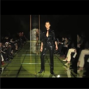 Gianni Versace 1999 black sequin runway pants